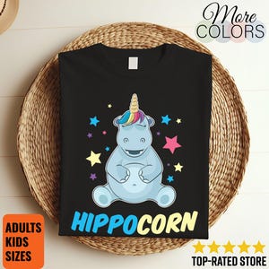 Nijlpaard eenhoorn nijlpaard vintage nijlpaard T-shirt, schattig nijlpaard kostuum cadeau, grappige dierenliefhebber, dierentuinreis, verjaardagscadeau,