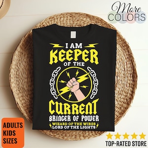 Electrical Proud Electrician Job Electricity Work Lover Gift T-Shirt, Dangerous Symbol, Funny Lineman Shirts, Master Engineer Technicians,
