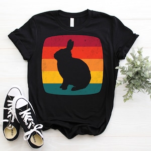 Rabbits Cute Vintage T-Shirt, Funny Rabbit Costume, Bunny Lover Gift, Bunnies Owner, Rabbits Animals Pet T Shirts, Kids Adults Children Tees