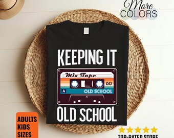 Old School Hip Hop 80s 90s Mixtape Graphic TShirt Retro Rap Vintage Cassette Streetwear Music Lover Gift Urban Culture Style