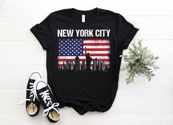 American Flag New York City T-Shirt New York Gift Shirt T-Shirt American Flag New York City T-Shirt New York Gift Shirt T-Shirt