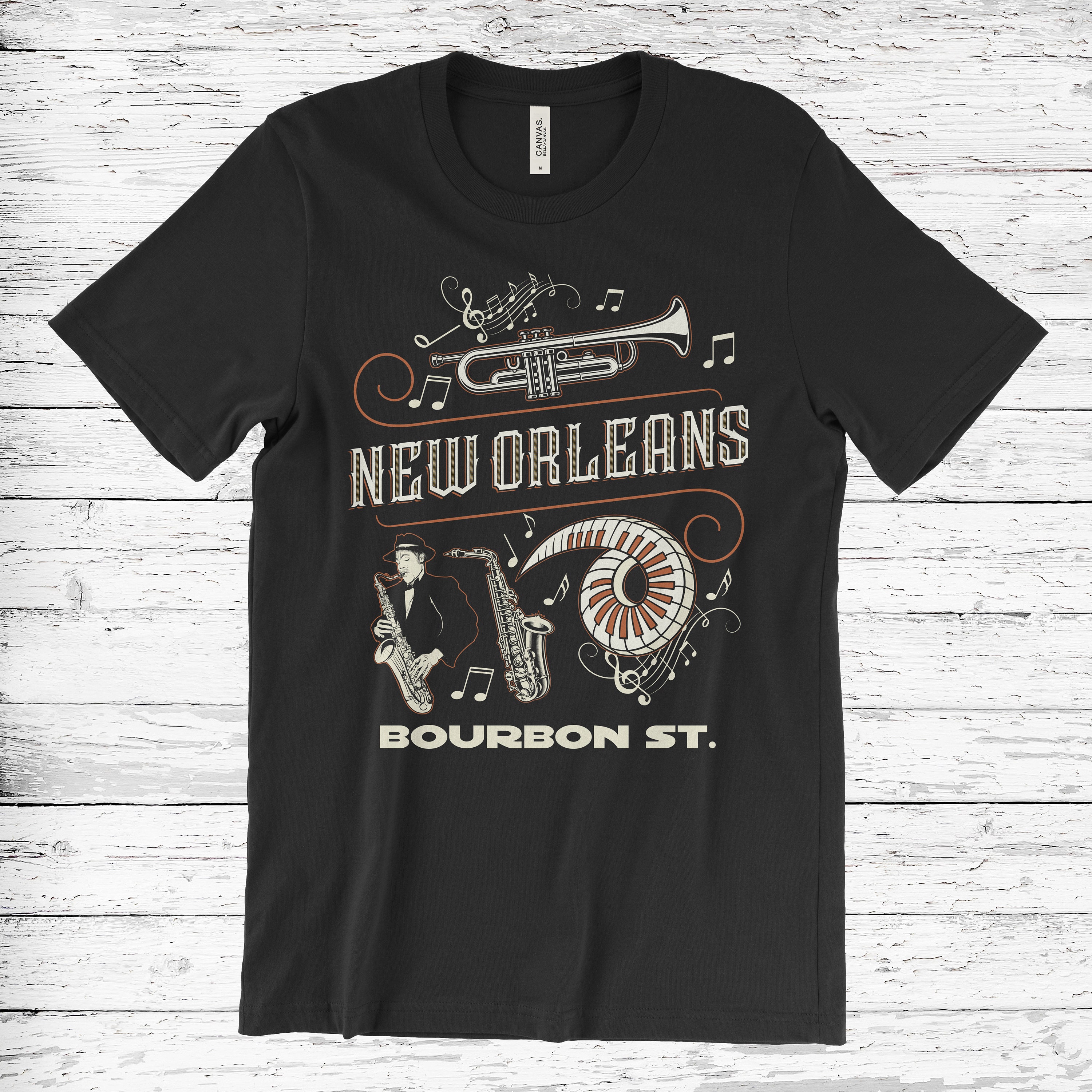 Louisiana LA Vintage Retro-Souvenir Langarmshirt