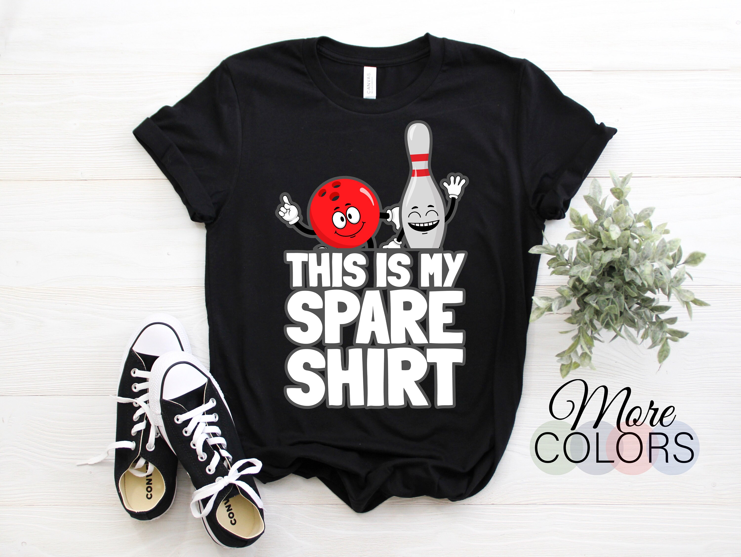 Bowling This Is My Spare Shirt Ball Pin Funny T-Shirt, Bowling Player Gift, Bowler Birthday Party Present, Playing Bowling Team League,