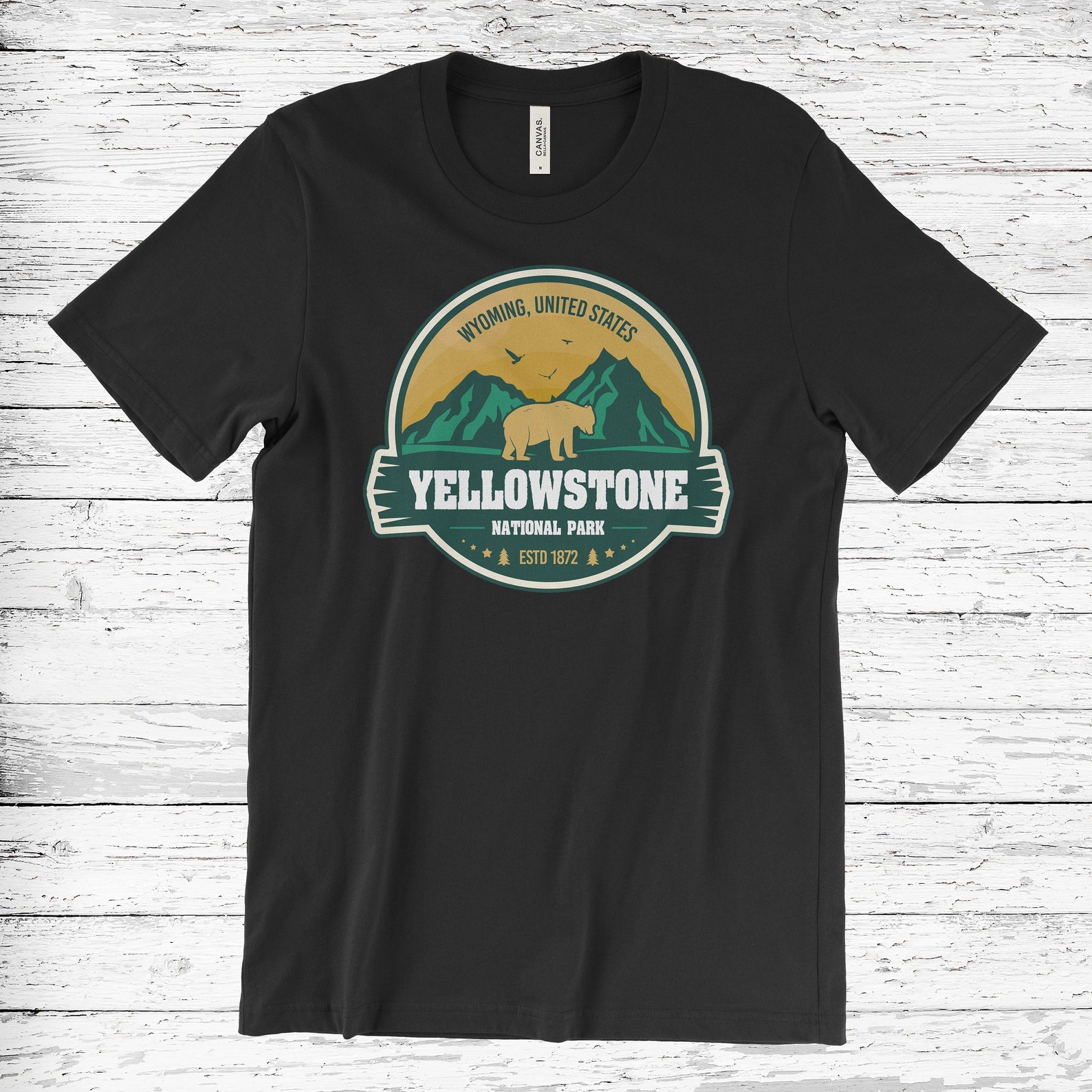 Yellowstone National Park T-shirt Vintage Yellowstone Shirt | Etsy