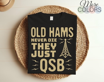 Vintage Amateur Radio T-Shirt, Retro Ham Radio Operator Gift for Dad & Grandpa, Perfect Birthday Tee Present for Ham Radio Enthusiasts Gifts