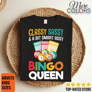 T-shirt porte-bonheur pour amateur de bingo drôle chic et un peu malin, idée cadeau fête des mères pour maman, grand-mère, joueur DK jouant en s'amusant,