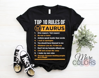 Taurus Traits Facts Horoscope Zodiac Astrological Sign Graphic T-Shirt, Born On April 20 - May 20 Gifts, Taurus Birthday Present Dad Mom,