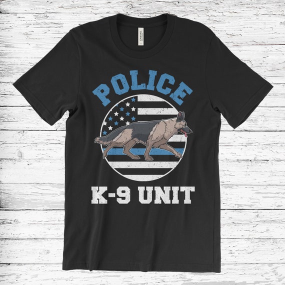 Distressed Police K9 Unit Shirt Graphic Tee Distressed Police K9 Unit Shirt Graphic Tee