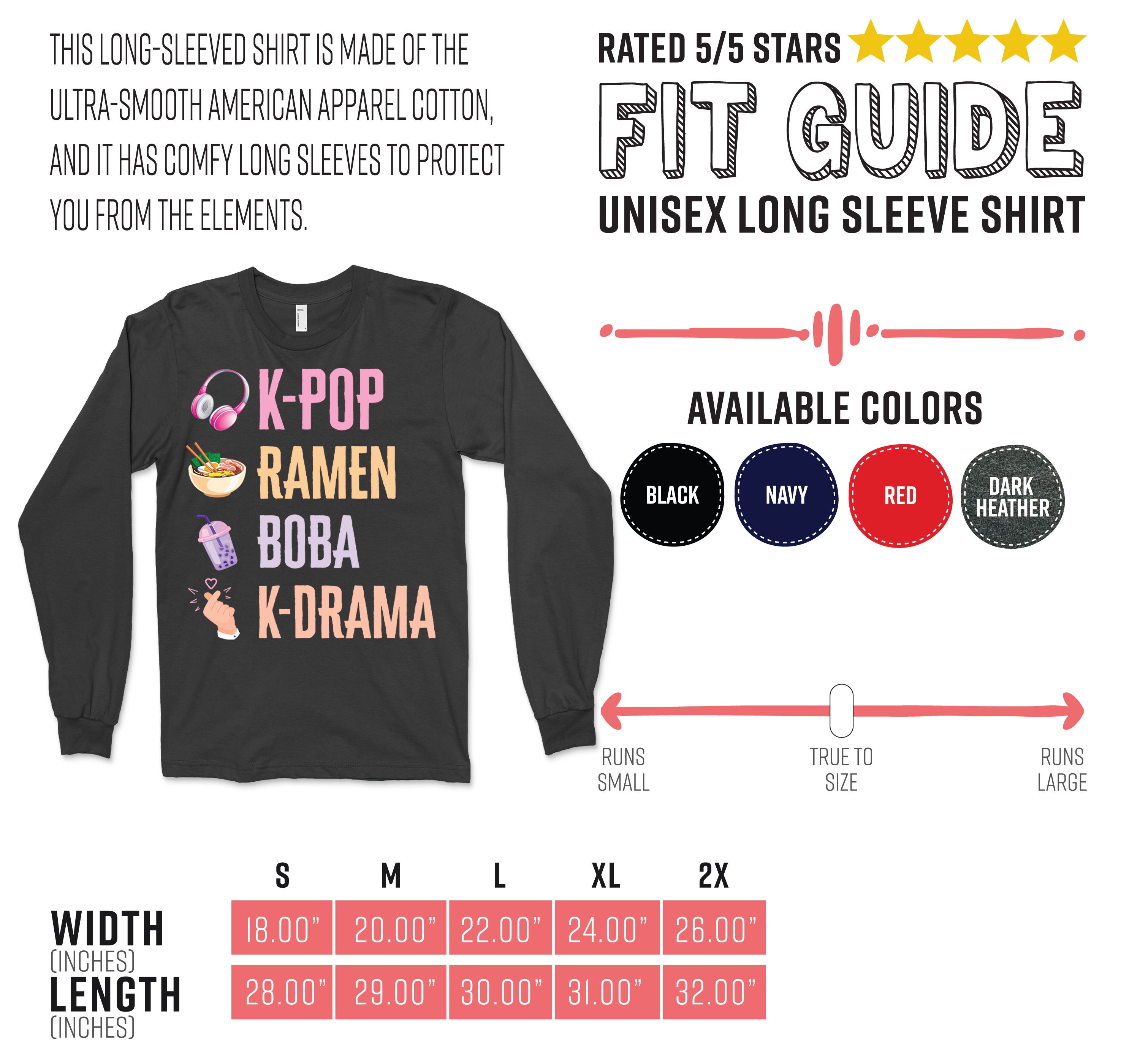 K-pop Hand Symbol Kpop Ramen Bubble Tea Boba South Korea