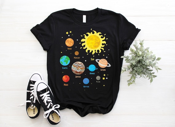 Kids Solar System Planets T-Shirt Gift For Space Geeks Kids Solar System Planets T-Shirt Gift For Space Geeks