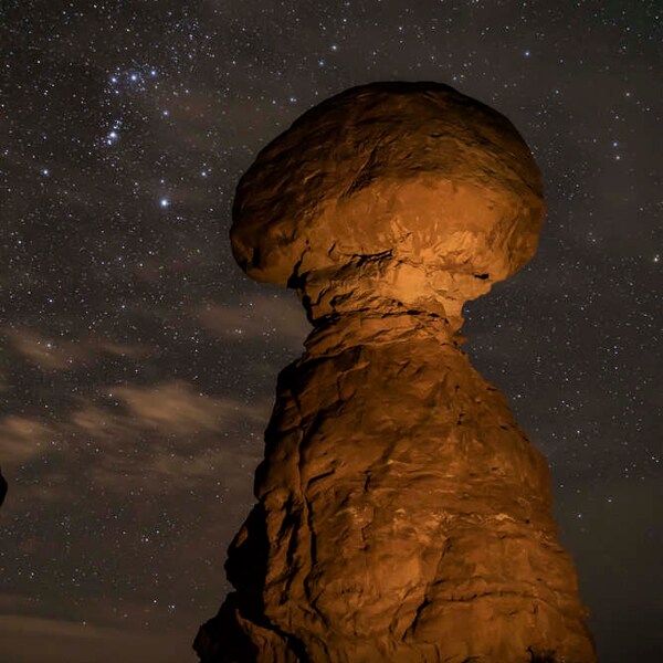 Balanced Rock and Orion