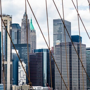NYC Skyline From Brooklyn Bridge