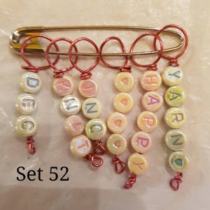 Handmade fun stitch markers for knitters