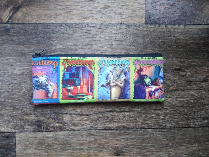 Goosebumps book covers pencil pouch/bag. please read full image 0