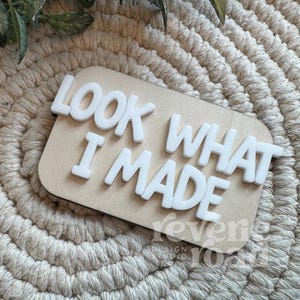 Kids Art Work Magnet | Look What I Made Keepsake