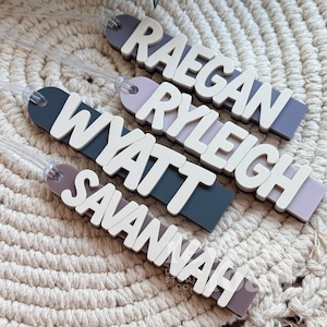 Personalized Acrylic Keychain | Custom Name Tag | Back to School Gift | Backpack Tag