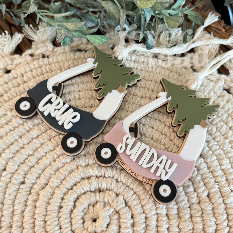 Personalized Cozy Coupe Christmas Ornament - Thumbnail 3