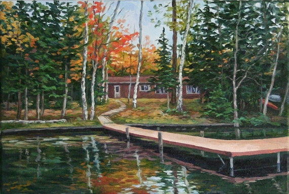 Custom Landscape Oil Painting from Photo: Personalized Art Gift