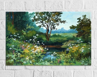 Custom oil painting from photo Landscape commission art Original artwork Personalized gift Mothers Day gift