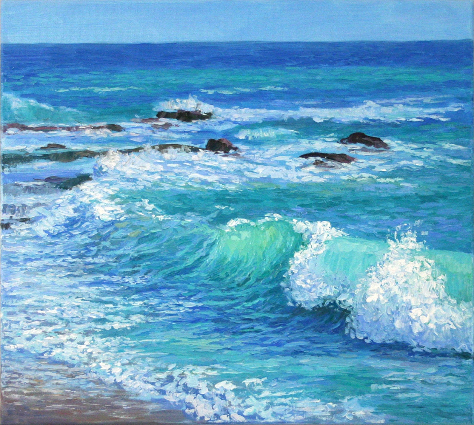 Laguna Beach Art Seascape Painting on Canvas Original Etsy
