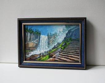 写真からカスタム風景油絵 - 4x6ミニインパストアートオリジナル額入りアートワークパーソナライズギフト