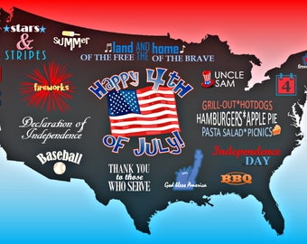 4th of July Cards-Independence Day Card-Seasonal Cards-Patriotism Cards-America Cards