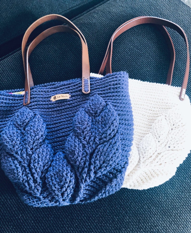 Leaf Bag Handmade Crocheted Bag Etsy