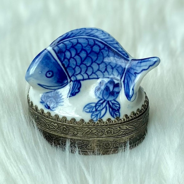 Porcelain Koi Fish Etsy