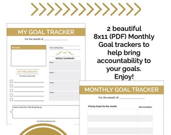 goal tracker etsy
