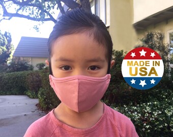 Cotton Face Mask With Pocket And Two Pm 2 5 Filters Included Etsy