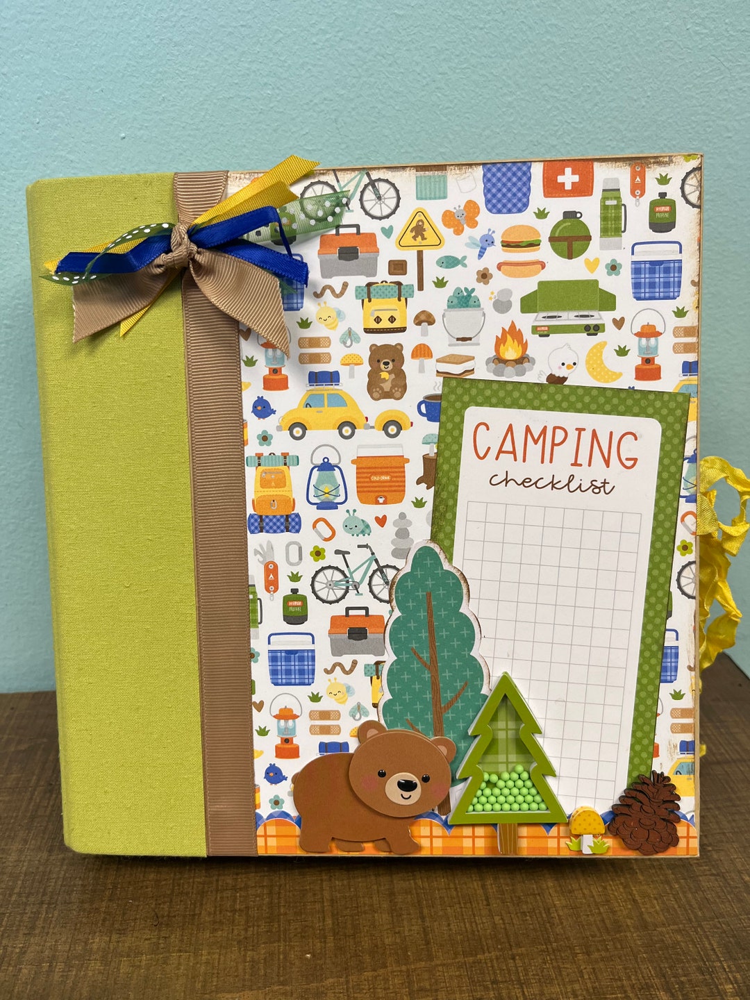 Great Outdoors Camping Adventure Chipboard 3ring Scrapbook Album - Etsy