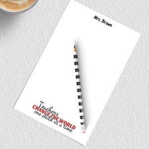 Teacher gift, teacher stationary, personalized notepad set, stationery paper, custom notepad, writing pad, writing paper, TMB