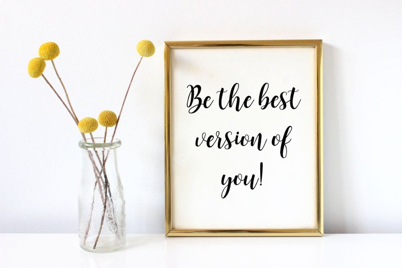 motivational wall decor Be the best wall print inspirational wall art inspirational quote dorm decor office decor art print