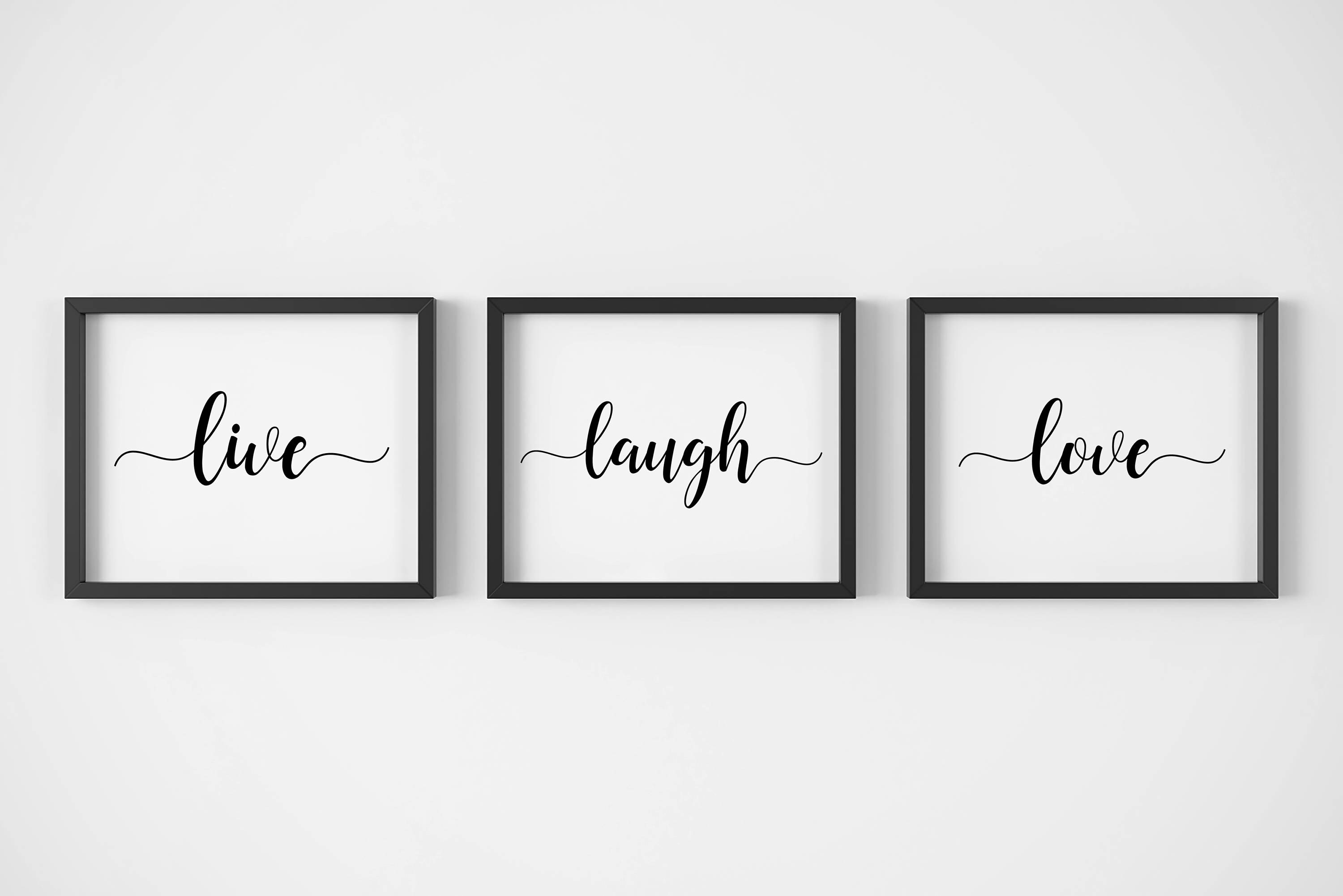 Live Laugh Love Print, INSTANT DOWNLOAD, Live Laugh Love Wall Art ...