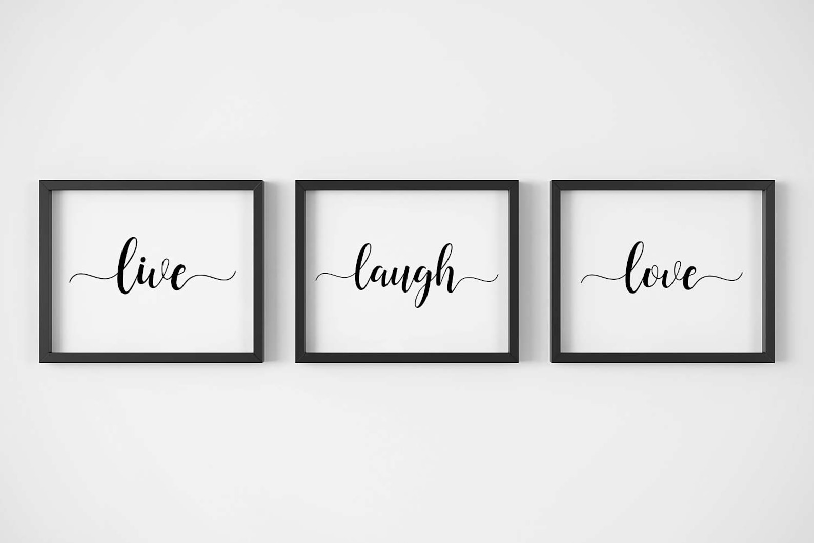 Live Laugh Love Print Inspirational Wall Art Home Decor Etsy