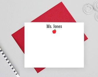 Teacher stationary, teacher gift, personalized stationery set, teacher appreciation gift, custom stationery, personalized note cards, TMJO
