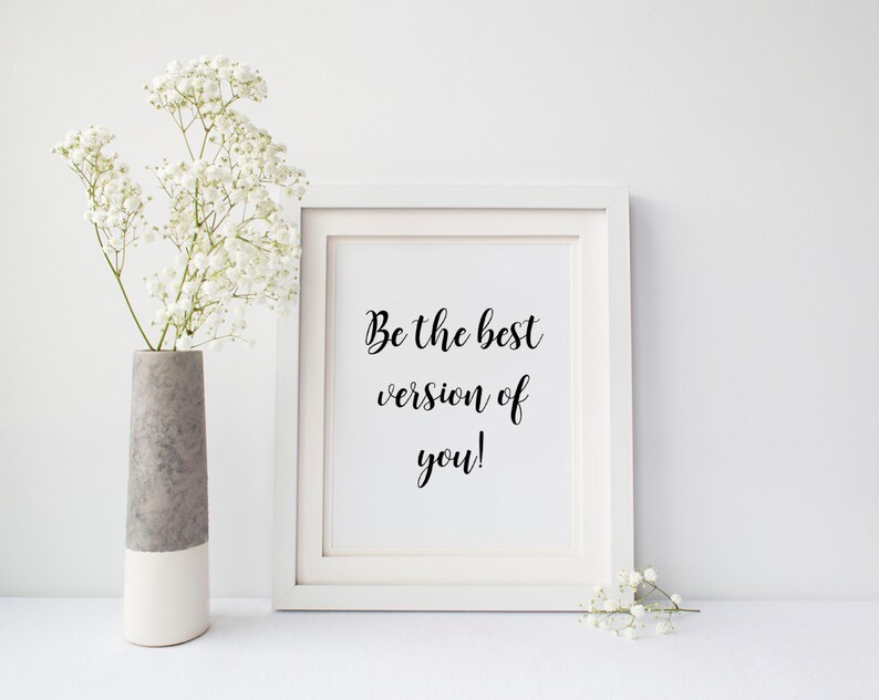motivational wall decor Be the best wall print inspirational wall art inspirational quote dorm decor office decor art print