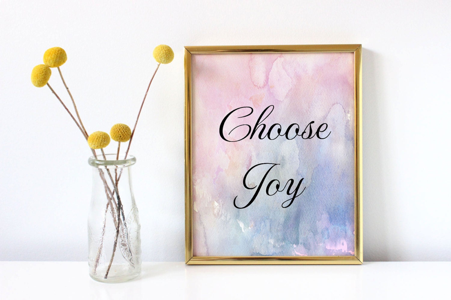 Choose joy print inspirational wall art inspirational art Etsy