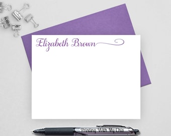 Personalized note card set, calligraphy note card, Custom stationery, Personalized stationery set, personalized stationary set, NC8