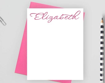 Custom stationery, Personalized stationery set,  personalized stationary set,  personalized note card set, flat note card, calligraphy, NC9
