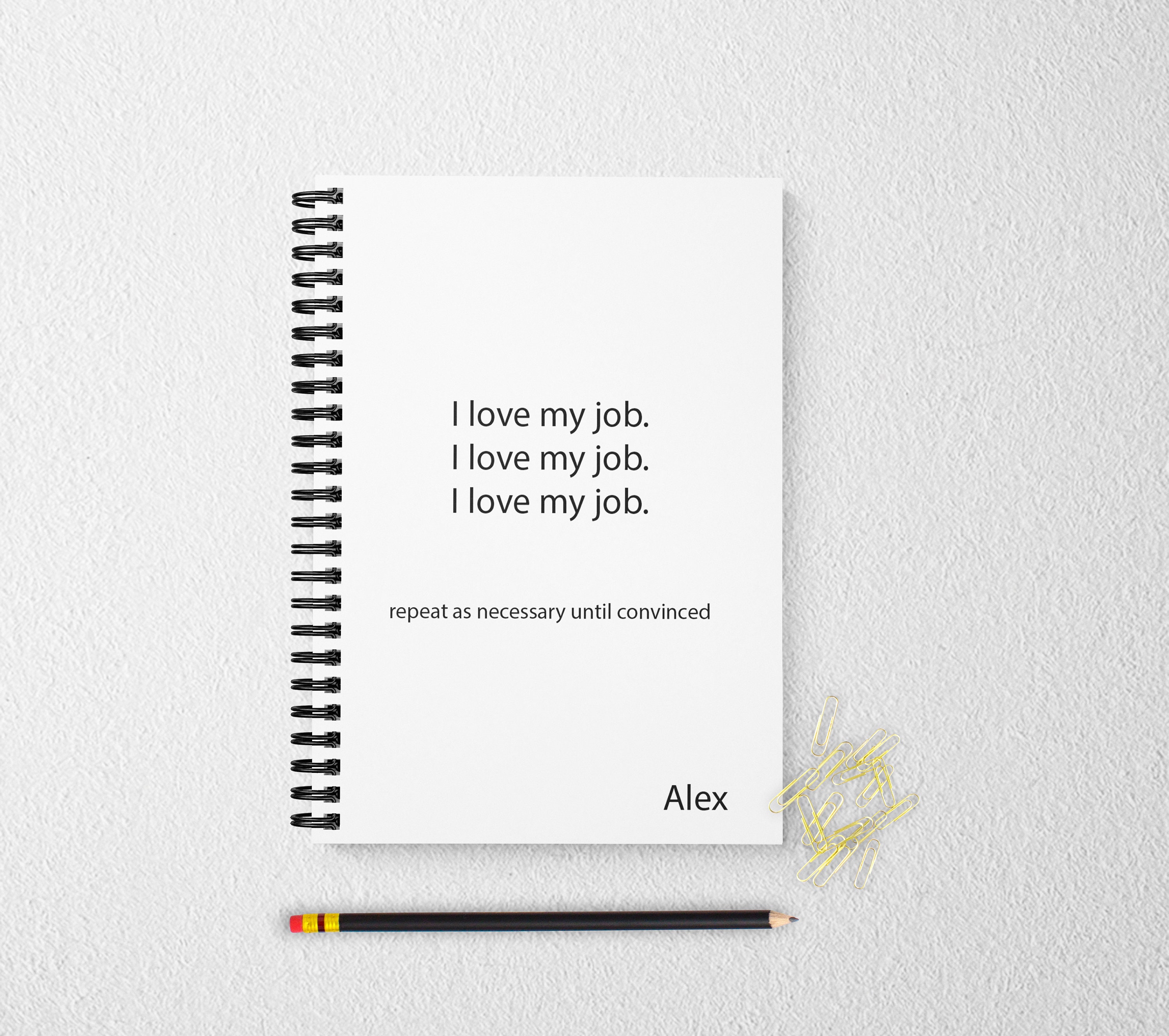 Notebook for work personalized notebook personalized custom Etsy