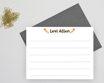Personalized lined stationary for boys, personalized stationery for kids stationery, personalized stationary for boys stationary