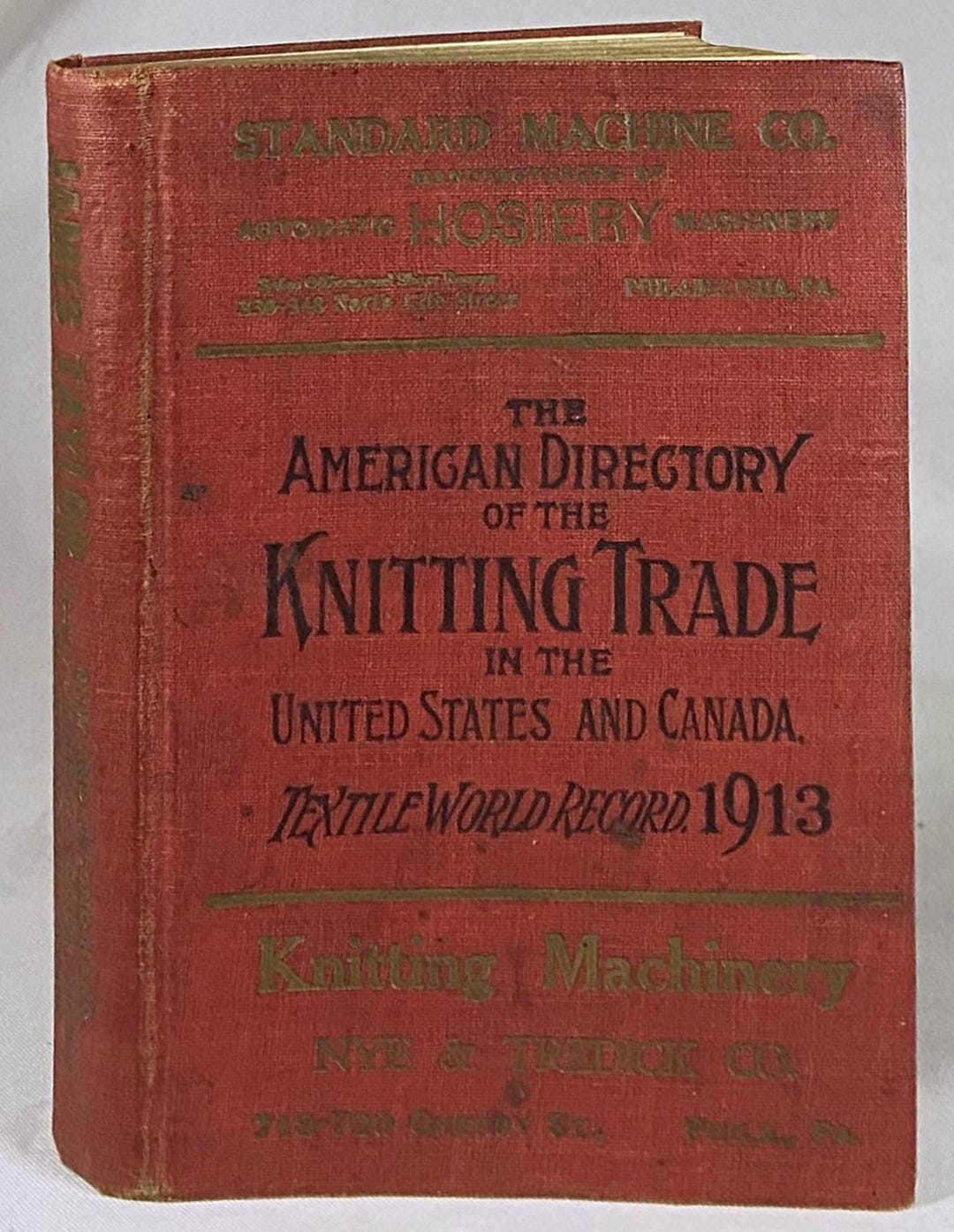 Antique 1913 American Directory of the Knitting Trade: Needlework ...