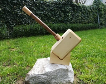 Thor Hammer Wooden Replica, Wooden Thor Hammer, Thor Norse God Wooden Hammer Replica