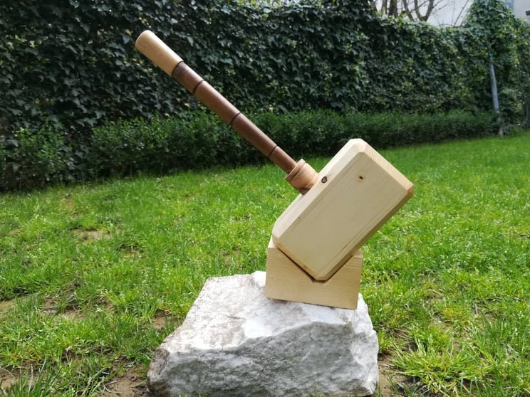 Thor Hammer Wooden Hammer Thor Norse God The Avengers Thor Etsy