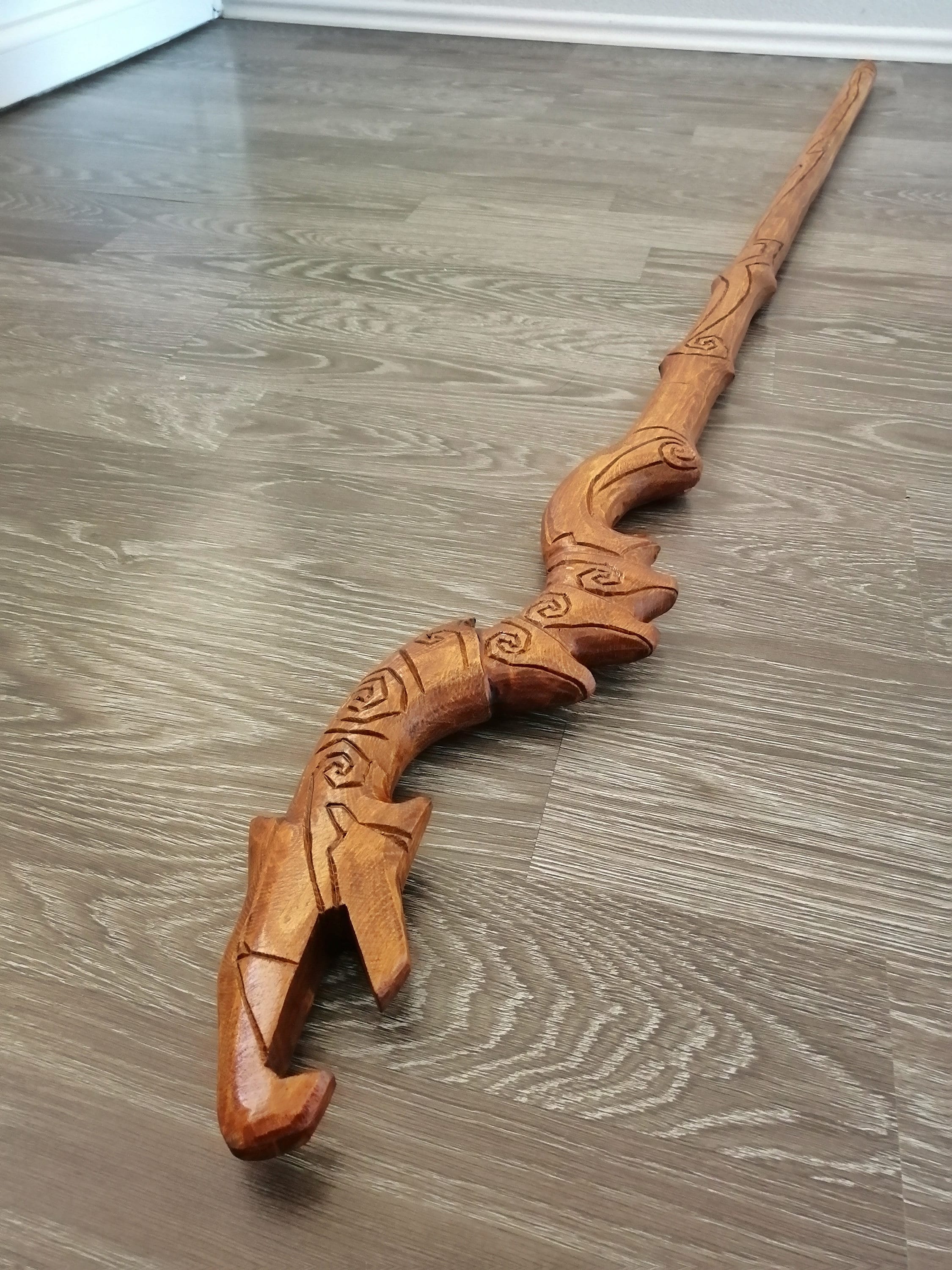 Staff of Destruction Skyrim Inspired Dragon Priest Staff of Etsy UK