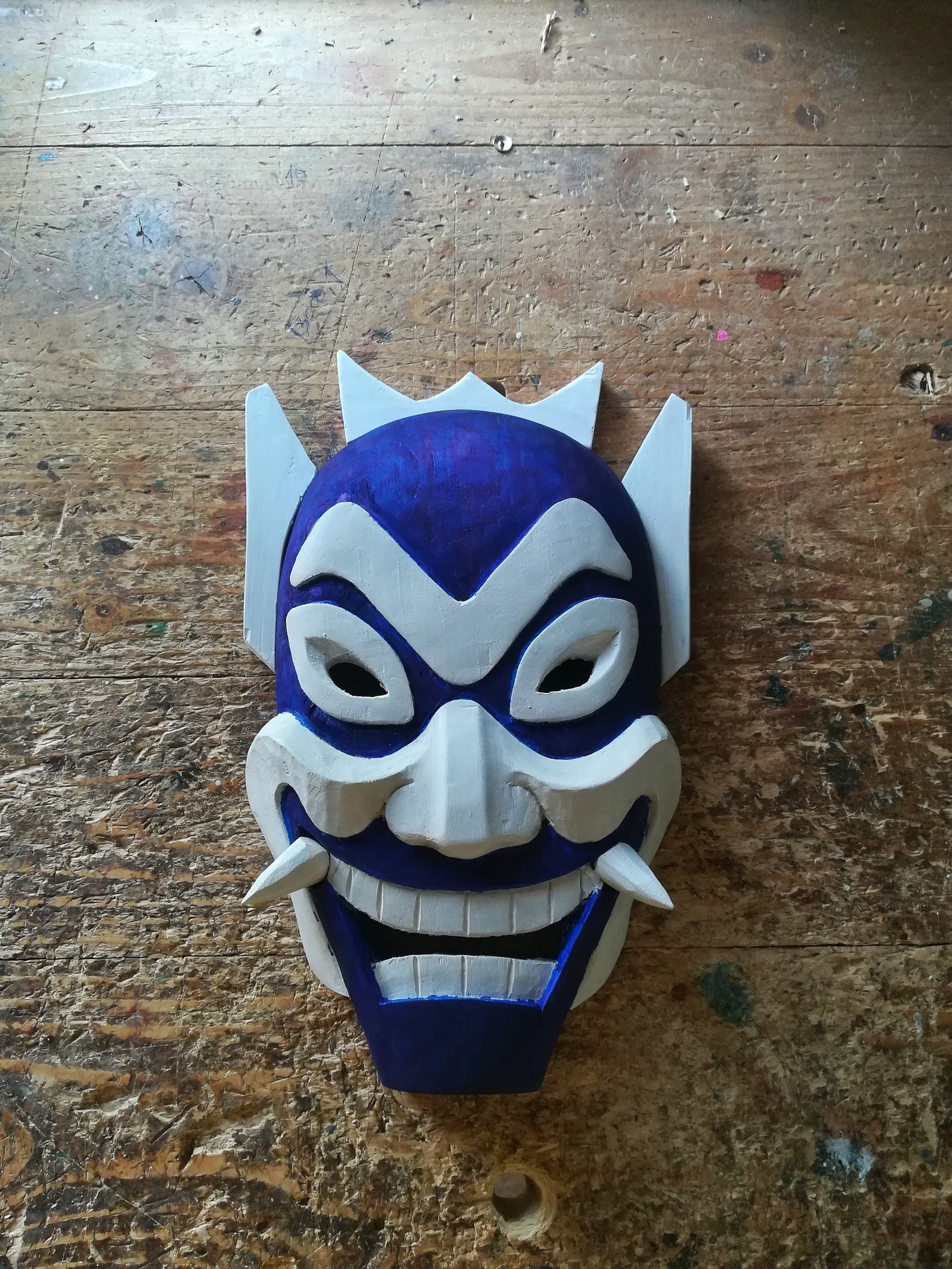 Blue Spirit Mask from AvatarThe Last Airbender Wooden Hand Etsy