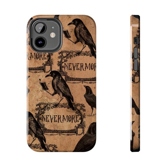 Edgar Allan Poe Raven Phone Case: Nevermore Gothic Literature Gift