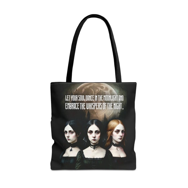 Vintage Allure - Moonlit Dance Tote Bag Exclusively by Fantasia Moon