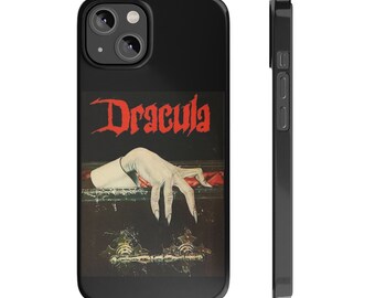 Custodie per iPhone Bram Stokers Vintage Dracula Slim - custodia per iPhone 15 - regali per lei - regali di Natale - iPhone